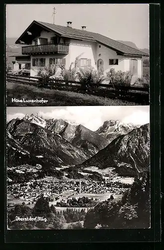 AK Oberstdorf, Hotel-Pension Luxenhofer, Panorama