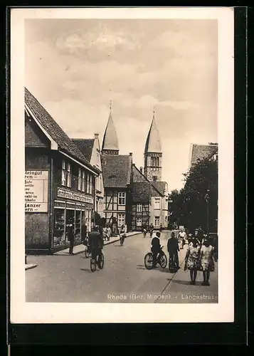 AK Rheda / Minden, Partie in der Langestrasse