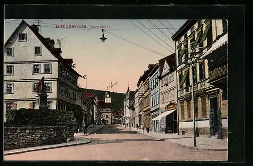 AK Bleicherode, Denkmal in der Hauptstrasse