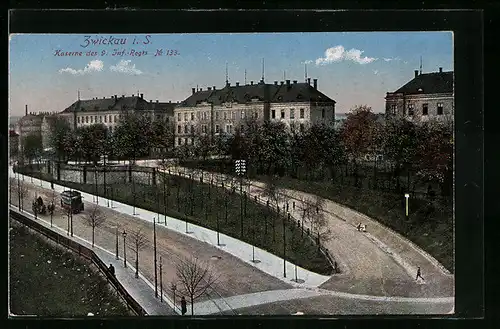 AK Zwickau, Kaserne des 9. Kgl. Sächs. Inf.-Reg. 133