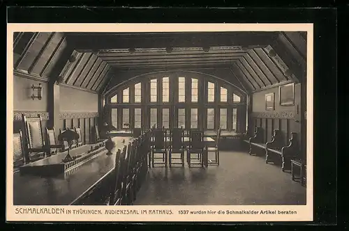 AK Schmalkalden, Audienzsaal im Rathaus