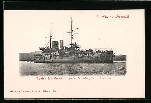 AK R. Marina Italiana, Regina Margherita, Nave da battaglia ai I. classe