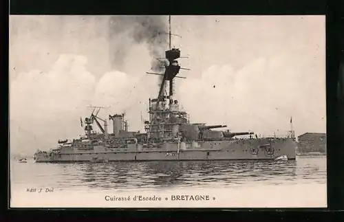 AK Cuirasse d`escadre, Bretagne, Kriegsschiff