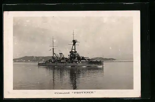 AK Cuirasse Provence, Kriegsschiff