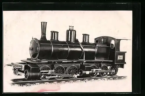 AK Locomotive Compound à bielles articulées systéme Mallet 1876, französische Eisenbahn
