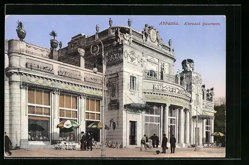 AK Abbazia, Blick zum Kursaal Quarnero