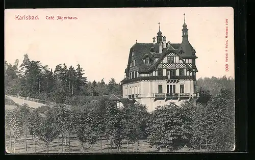 AK Karlsbad, Cafe Jägerhaus