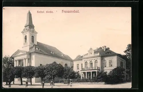 AK Franzensbad, katholische Kirche