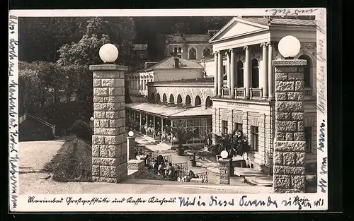 AK Marienbad, Grossgaststätte und Cafe-Kurhaus