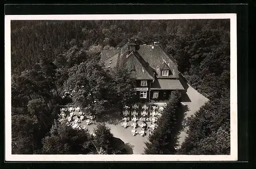 AK Karlsbad, Gasthaus Freundschaftshöhe von H. G. Pötzl