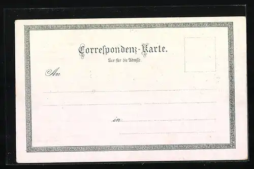 Lithographie Karlsbad, Kurgäste am Trinkbrunnen