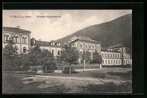 AK Ilfeld a. Harz, Partie am Kloster-Gymnasium
