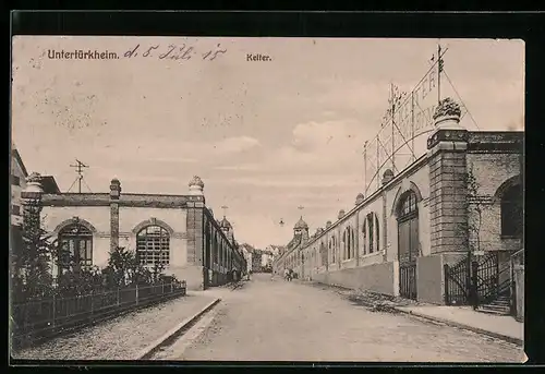 AK Untertürkheim, Gasthaus Alte Kelter, Strassenpartie