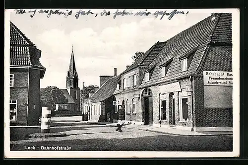 AK Leck, Blick in die Bahnhofstrasse