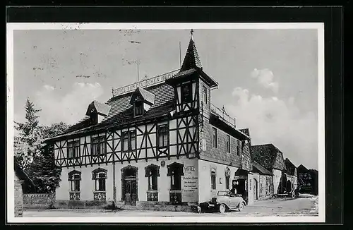 AK Räbke, Hotel zum Deutschen Hause von Felix Goldemann