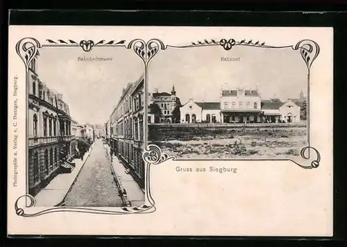 AK Siegburg, Bahnhof, Bahnhofstrasse
