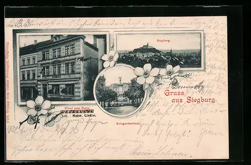 AK Siegburg, Hotel zum Stern von H. Linder