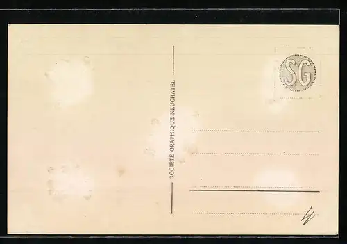 AK Genève, Pont du Mont Blanc, Strassenbahn