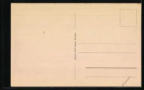 AK Genève, Le Théâtre, Strassenbahn