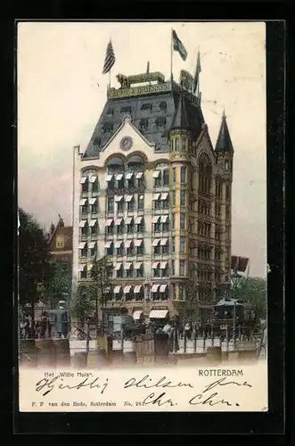 AK Rotterdam, Het Witte Huis, Strassenbahn