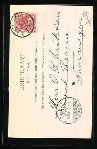 AK Rotterdam, Het Witte Huis, Strassenbahn