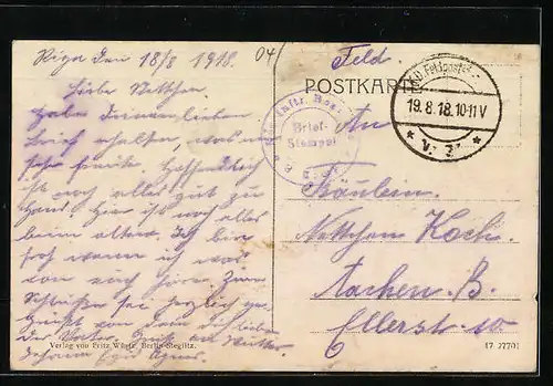 AK Riga, Strassenbahnen auf dem Alexanderboulevard