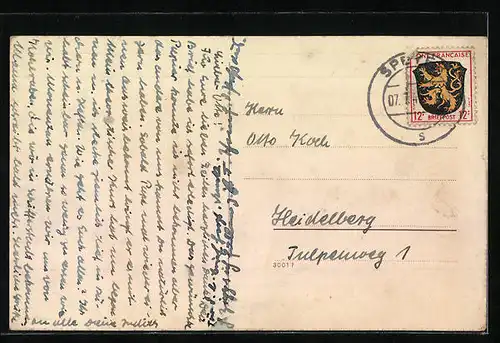 AK Ludwigshafen / Rhein, Prinzregentenstrasse mit Strassenbahn