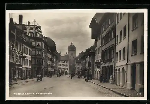 AK Waldshut a. Rhein, Blick in die Kaiserstrasse