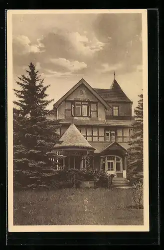 AK Niederrödern, Bundeserholungsheim, Parkeingang zu den Tagesräumen