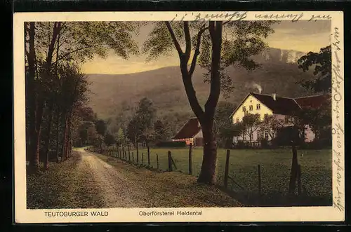 AK Heidental / Teutoburger Wald, Partie an der Oberförsterei