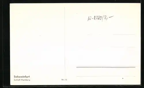 AK Schweinfurt, Schloss Mainberg