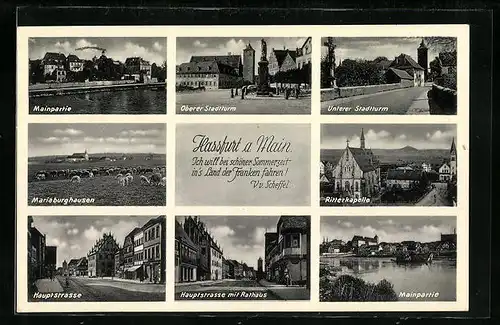 AK Hassfurt a. Main, Hauptstrasse, Oberer Stadtturm