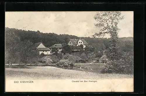 AK Bad Kissingen, Claushof mit Umgebung