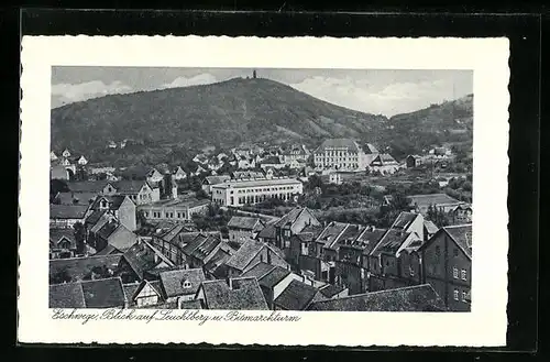 AK Eschwege, Teilansicht mit Leuchtberg und Bismarckturm