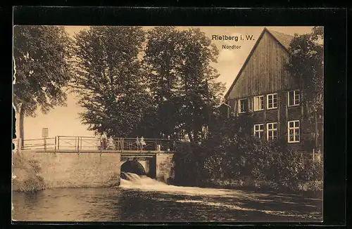 AK Rietberg i. W., Blick auf Nordtor