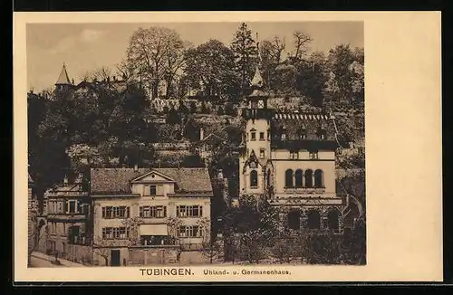 AK Tübingen, Uhland- und Germanenhaus, Verbindungshaus