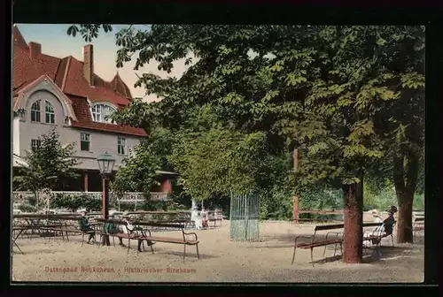 AK Neukuhren, Partie am historischen Birnenbaum