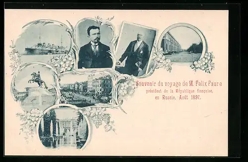 AK St. Petersburg, voyage de M. Felix Faure, President de la Republique en Russie, Aout 1897