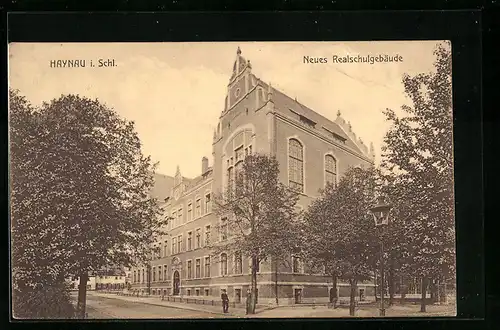 AK Haynau i. Schl., Neues Realschulgebäude