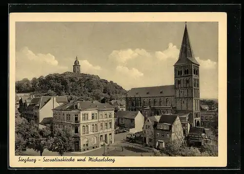 AK Siegburg, Servatiuskirche und Michaelsberg