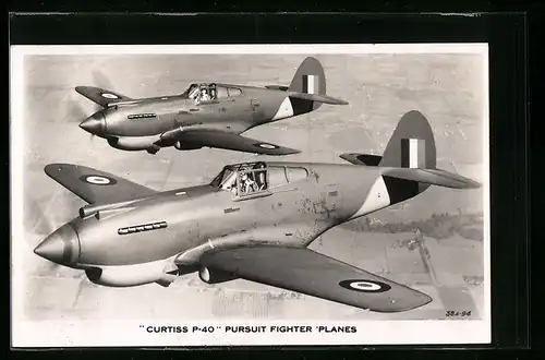 AK Flugzeug Curtiss P-40 Pursuit Fighter Planes