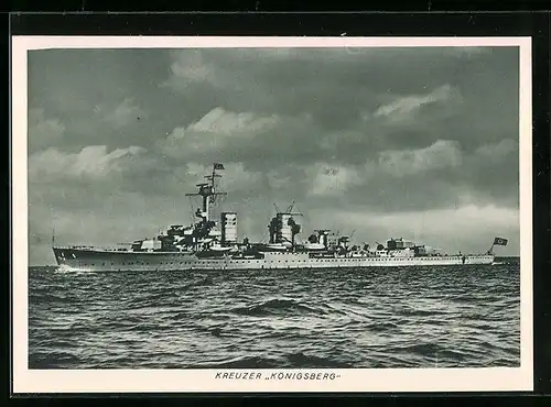 AK Kreuzer Königsberg der Kriegsmarine,
