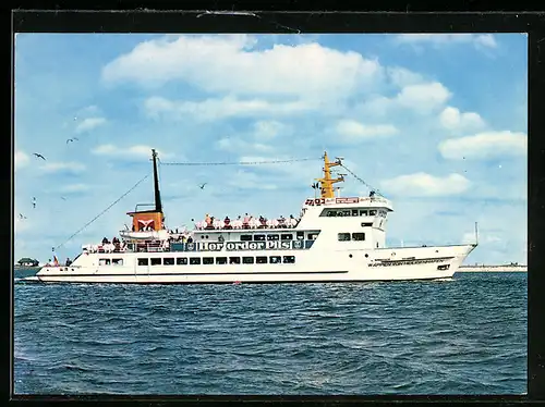 AK Passagierschiff Wappen von Heiligenhafen, Hochsee-Angelfahrten