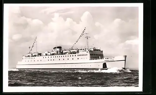 AK Hochsee-Fährschiff Theodor Heuss in Fahrt