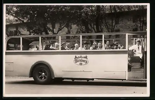 AK Nürnberg, Stadtrundfahrt im Autobus