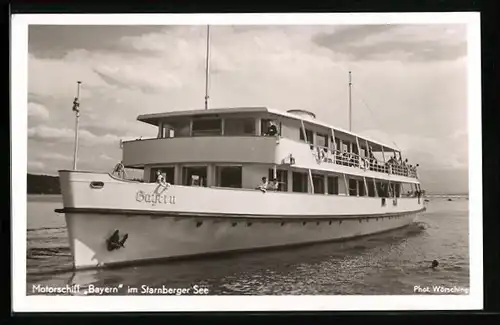 AK Starnberg, Motorschiff Bayern im Starnberger See