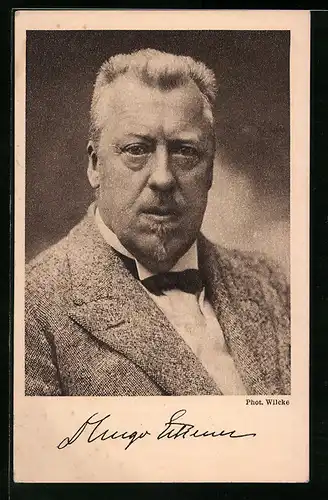 AK Portrait Hugo Eckener, Reichsausschuss für die Zeppelin-Eckener-Spende