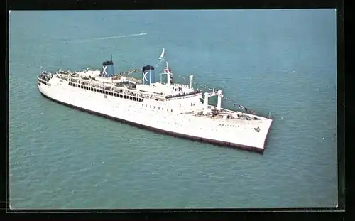 AK Passagierschiff SS Britanis auf See