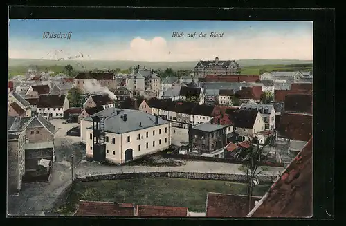 AK Wilsdruff, Blick auf die Stadt