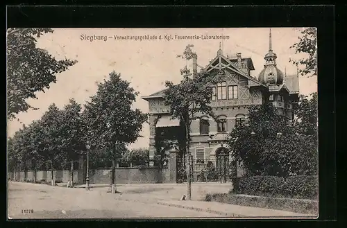 AK Siegburg, Verwaltungsgebäude d. Kgl. Feuerwerks-Laboratorium